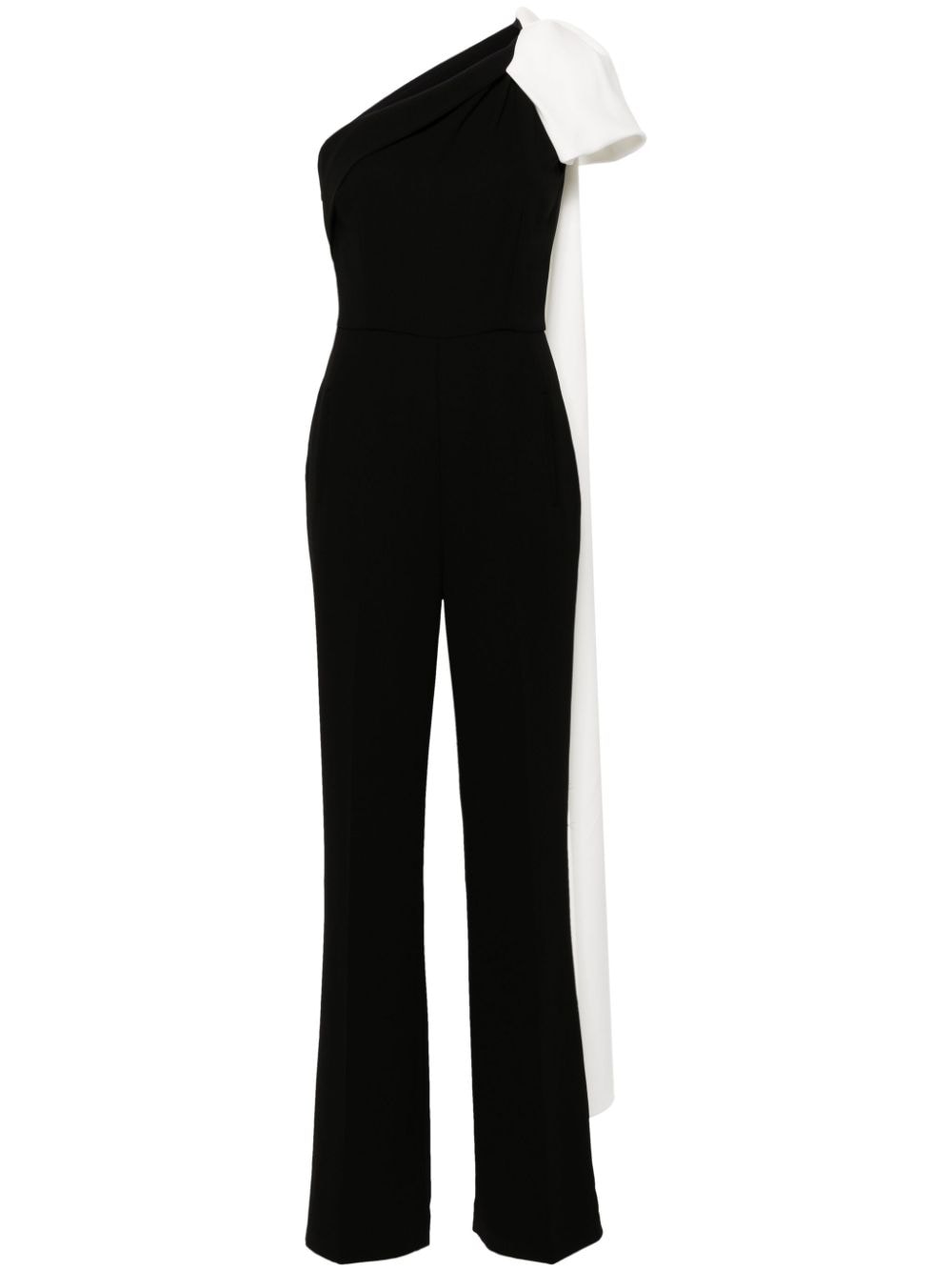 Roland Mouret Einschultriger Jumpsuit aus Krepp - Schwarz von Roland Mouret