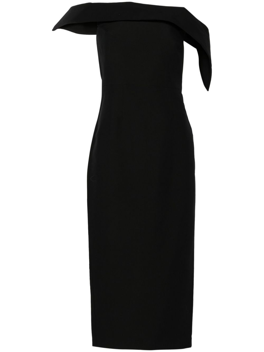 Roland Mouret Schulterfreies Midikleid - Schwarz von Roland Mouret