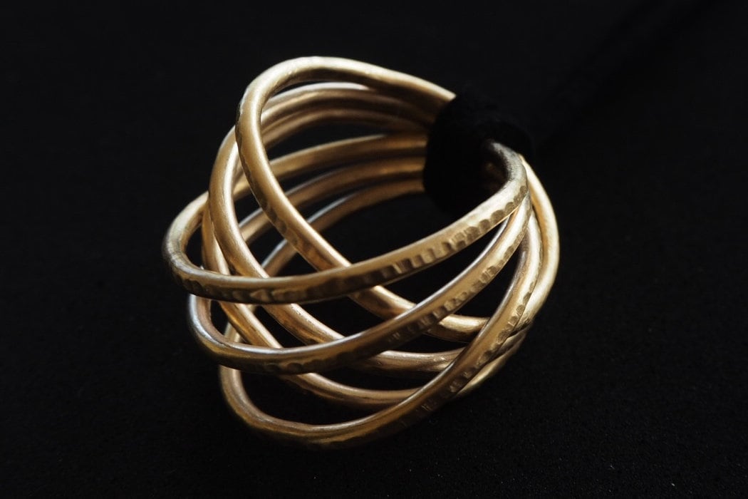Trio Anhänger - Kollektion Handgemachter Schmuck Einzelstück Textur Vergoldet Silber Roségold Handgemachte Trio Anhänger - Kollektion Handgemachter Schmuck Einzelstück Textur Vergoldet Silber Roségold Handgemachte von RolandaAlves