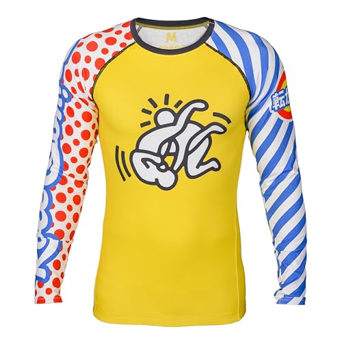 Role Bonito Pop Art-Stil BJJ Rashguard (Langarm) (XL) von Role Bonito