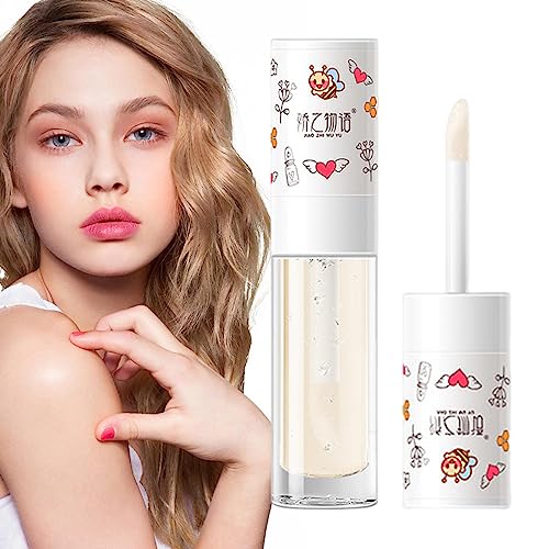 Feuchtigkeitsspendendes Lippenglanzöl,Jelly Lippenpflegeprodukte Transparent - Langanhaltende Lippenpflegeprodukte, Crystal Jelly Lip Gloss, Jelly Lip Oil Rolempon von Rolempon