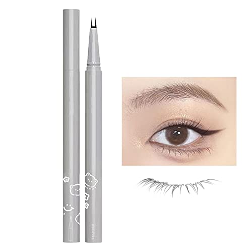 Flüssiger Eyeliner-Stift | Eyeliner mit doppelter Spitze | Schnell trocknender flüssiger Eyeliner, langlebiger 24-Stunden-wasserfester Eyeliner in Schwarz für Make-up-Künstler-Anfänger Rolempon von Rolempon