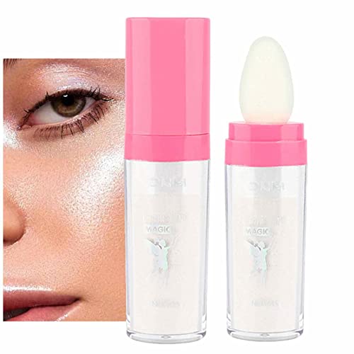 Highlighter-Make-up - Fairy Puderstift Textmarker,Natürliches dreidimensionales Gesichtspuder-Rouge für Frauen, Männer, Frauen, Männer Rolempon von Rolempon