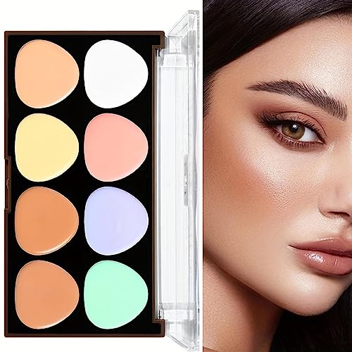 Make-up-Kontur - Puderkonturpalette,Gesichtskontur-Highlighter-Palette, Make-up-Creme-Konturpalette für Mädchen und Männer Rolempon von Rolempon