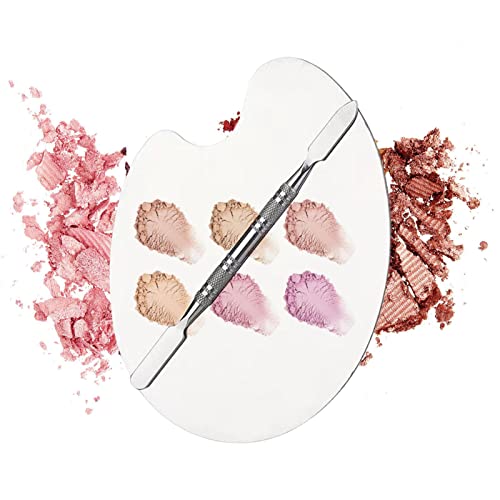 Metallpalette, Make-up-Mischtablett, Reisepalette mit doppelseitigem, rutschfestem Toning-Stick für Lippenstift, flüssige Grundierung, Lidschatten-Feinschliff Rolempon von Rolempon