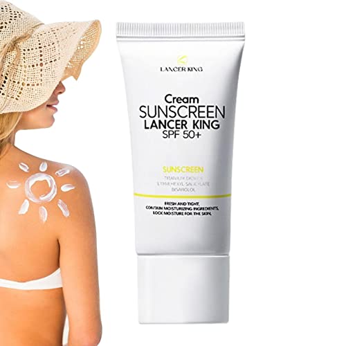 Spf 50 Sonnenschutz Gesicht | Sichere, natürliche Sonnencreme für Männer und Frauen,60 ml Sonnenschutz für den Körper mit UV-Schutz, wasserfester, nicht fettender, ölfreier Formel Rolempon von Rolempon