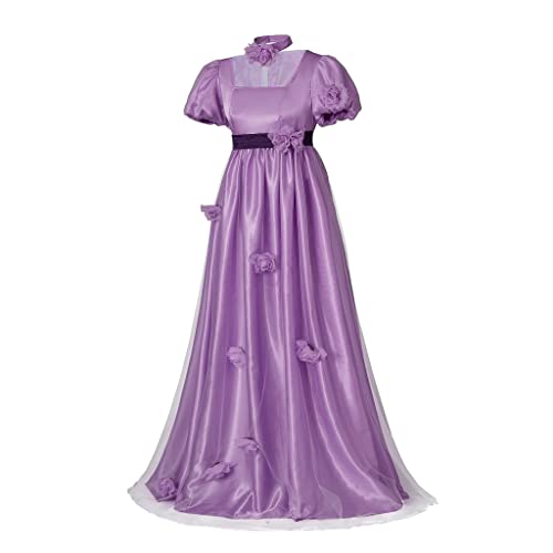 Lady Philippa Featherington Lavendel Kleid Erlebnis Kostüme Regency Empire Taille Ballkleider, violett, Klein von RoleplayCos