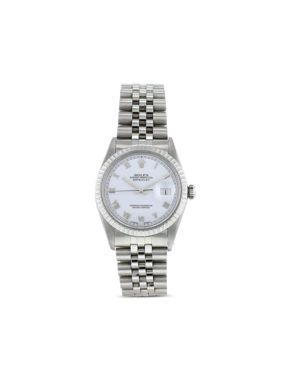 Rolex 1987 pre-owned Datejust Armbanduhr, 36mm - Weiß von Rolex