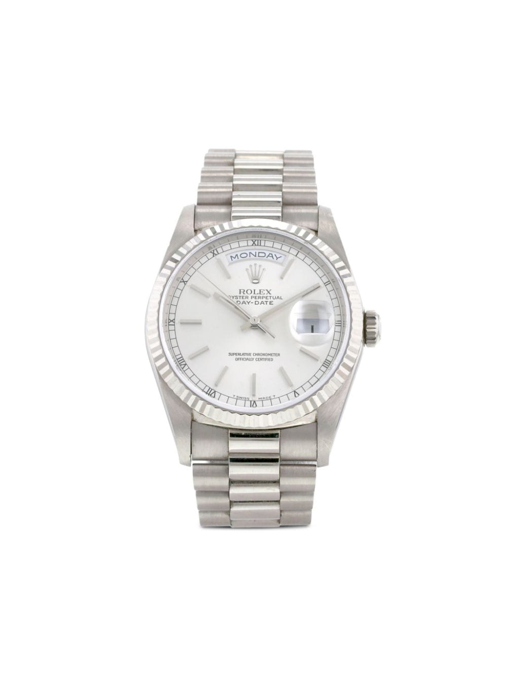 Rolex 2000 pre-owned Day-Date 36mm - Silber von Rolex