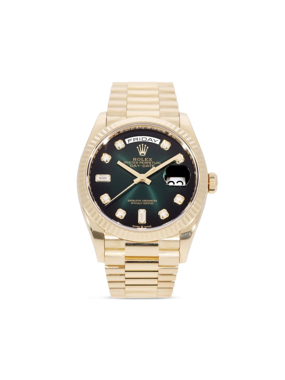 Rolex 2019 pre-owned Day-Date 36mm - Grün von Rolex