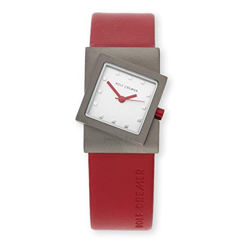 Rolf Cremer Damenarmbanduhr 492059 Turn Leder rot von Rolf Cremer
