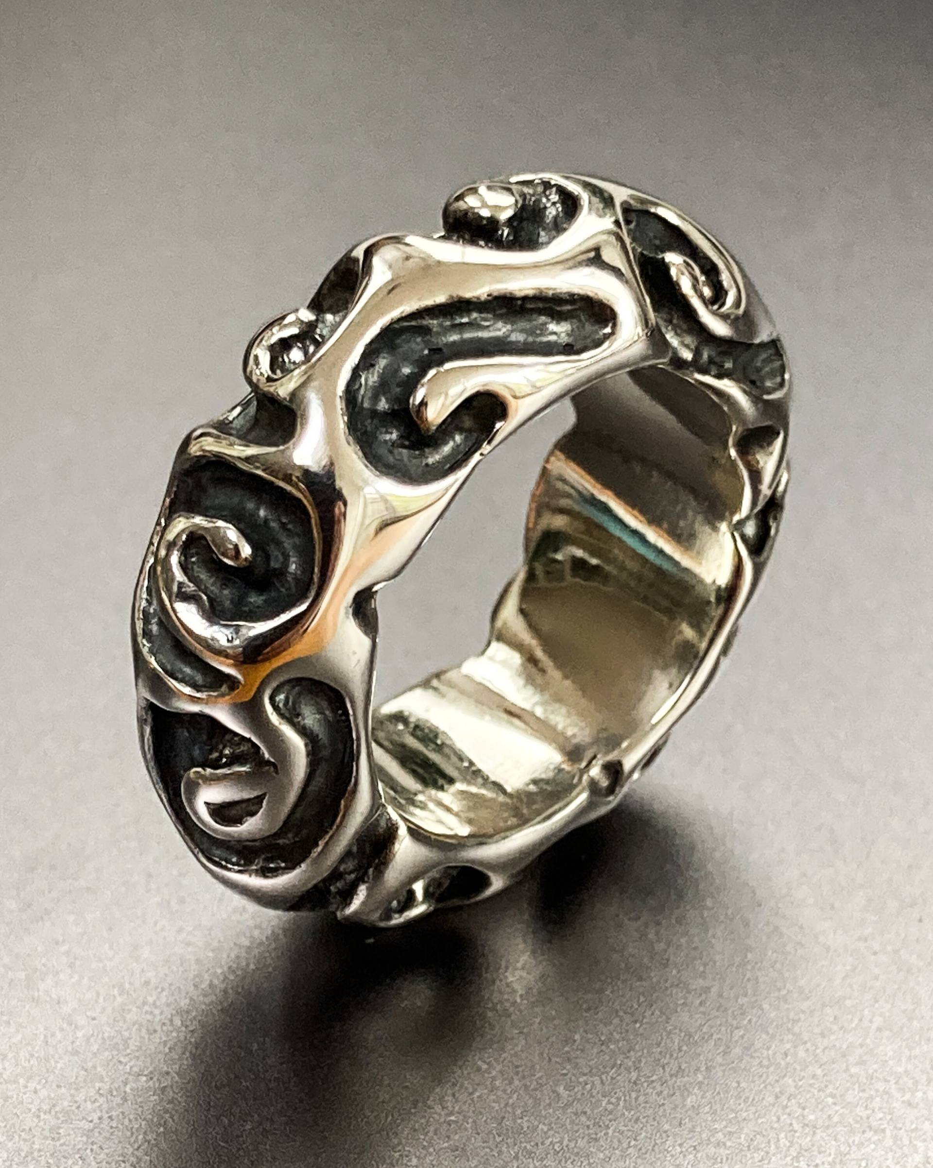 Ewige Welle Ring. Sterling Silber.(034 Ewige Welle Ring. Sterling Silber.(034 von RolfsBitsAndPieces