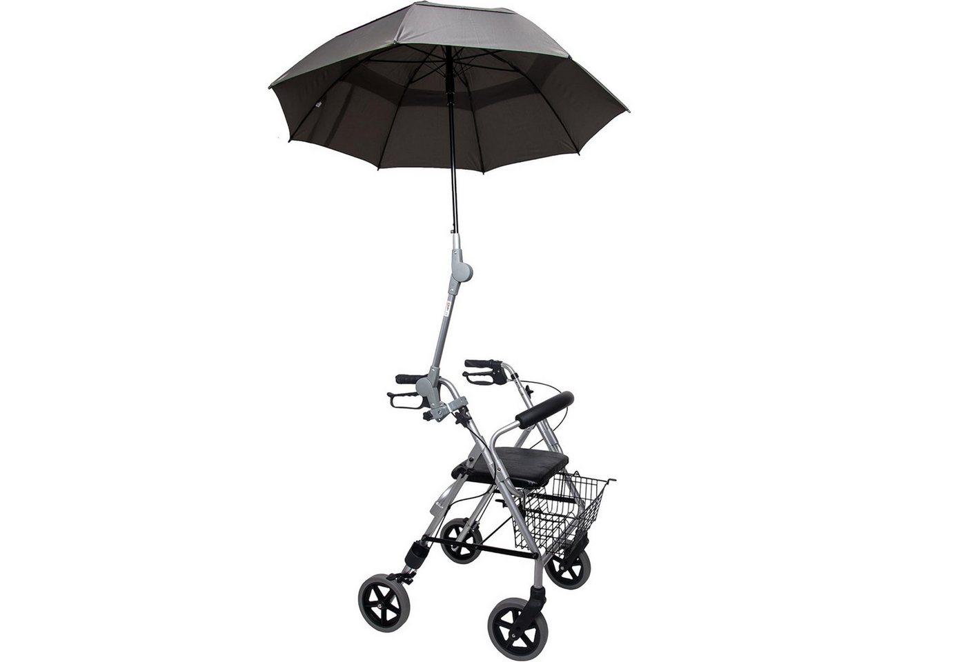 Rolko Kohlgrüber GmbH Rollator Regenschirm für Rollator aus Microfaser mit Halterung von Rolko Kohlgrüber GmbH