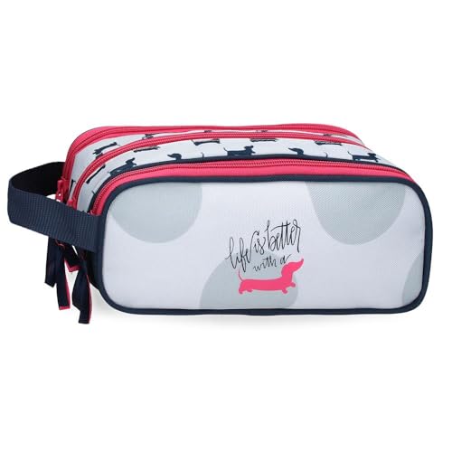 ROLL ROAD Teckel Dreifach-Federmäppchen, mehrfarbig, 22 x 10 x 9 cm, Polyester, bunt, Talla única, Dreifachmäppchen ROLL ROAD Teckel Dreifach-Federmäppchen, mehrfarbig, 22 x 10 x 9 cm, Polyester, bunt, Talla única, Dreifachmäppchen von Roll Road