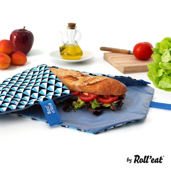 Roll´eat Lunchbox, Sandwichtüte eixample / blau von Roll´eat
