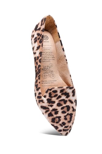 Rollasole Into The Wild – Faltbare flache Schuhe für Damen – faltbare Ballerinas zum Reinschlüpfen für Reisen oder als Geschenk für Damen, leopard, 38/39 EU von Rollasole