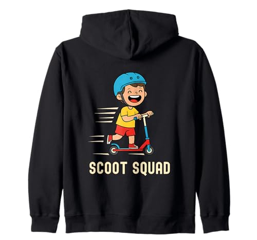 Scoot Squad Cooler Kids Scooter Spaß Crew Action Kinder Kapuzenjacke von Roller Scooter Vibes Fun Abenteuer Style Design