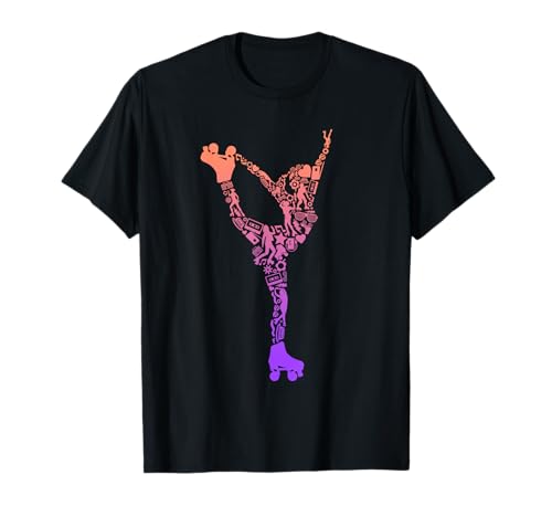 Rollschuhe Roller Skates Symbole Mädchen Rollschuh T-Shirt Rollschuhe Roller Skates Symbole Mädchen Rollschuh T-Shirt von Roller Skating Mädchen Roller Skates Designs