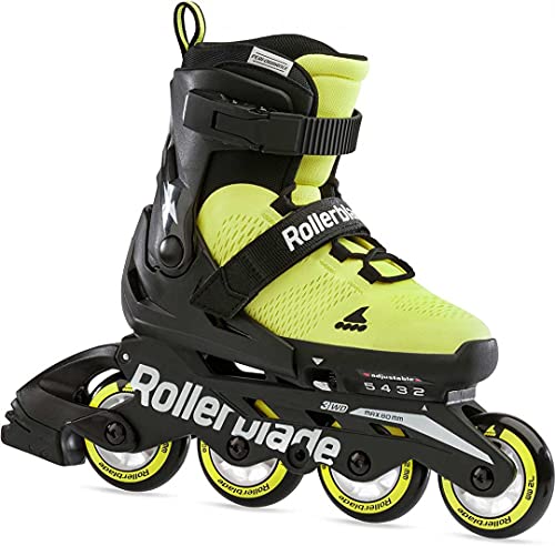 Rollerblade Kinder Microblade Se Inline Skate, Giallo Neon Nero, S EU von Rollerblade