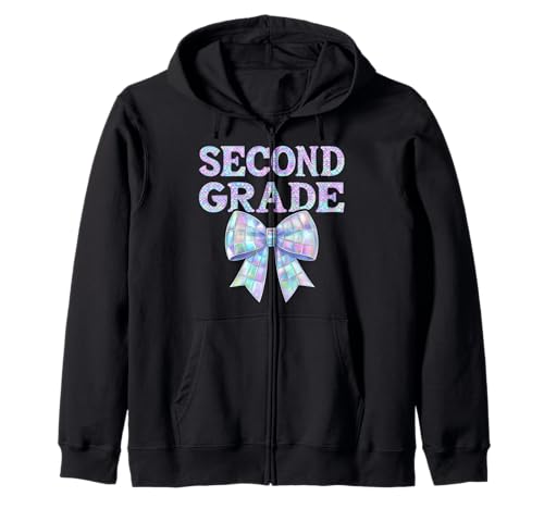 Coquette Bow 2nd Grade I'm Ready for Second Grade Girl Kids Kapuzenjacke Coquette Bow 2nd Grade I'm Ready for Second Grade Girl Kids Kapuzenjacke von Rollin Into 2nd Grade Girly Back to School 1st Day