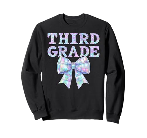 Coquette Bow 3rd Grade I'm Ready for Third Grade Girl Kids Sweatshirt Coquette Bow 3rd Grade I'm Ready for Third Grade Girl Kids Sweatshirt von Rollin Into 3rd Grade Girly Back to School 1st Day