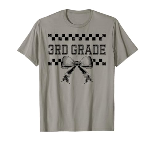 Coquette Bow 3rd Grade I'm Ready for Third Grade Girl Kids T-Shirt Coquette Bow 3rd Grade I'm Ready for Third Grade Girl Kids T-Shirt von Rollin Into 3rd Grade Girly Back to School 1st Day