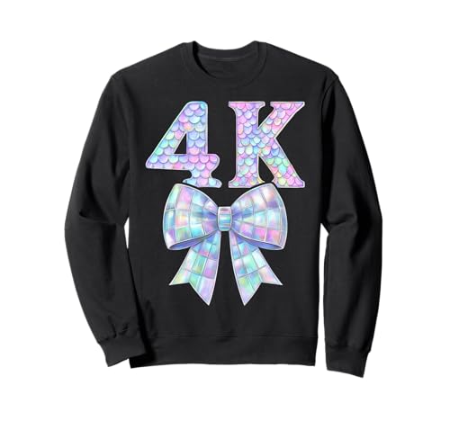 Coquette Bow 4K I'm Ready for 4K Girl Kid Preppy Girly PreK4 Sweatshirt von Rollin Into 4K First Day of PK4 Pre Kindergarten 4