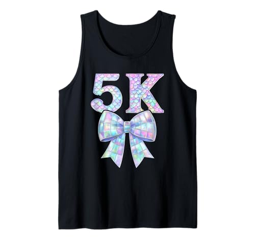 Coquette Bow 5K I'm Ready for 5K Girl Kid Preppy Girly PreK5 Tank Top von Rollin Into 5K 1st Day of Pre K 5 Pre Kindergarten