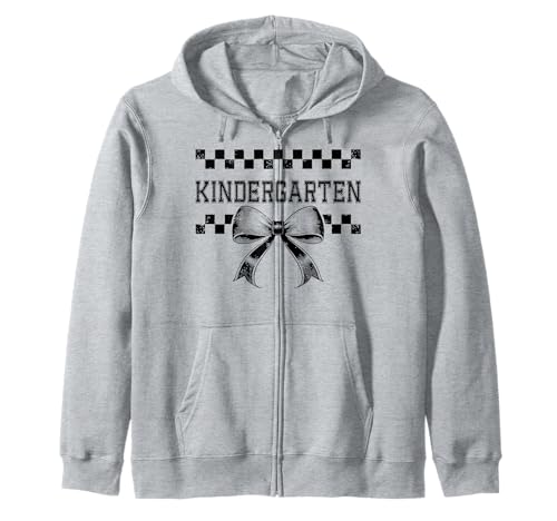 Coquette Bow I'm Ready for Kindergarten Girl Kid Kinder Crew Kapuzenjacke von Rollin Into Kindergarten First Day Preppy Girly