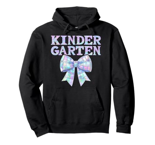 Coquette Bow I'm Ready for Kindergarten Girl Kid Kinder Crew Pullover Hoodie von Rollin Into Kindergarten First Day Preppy Girly
