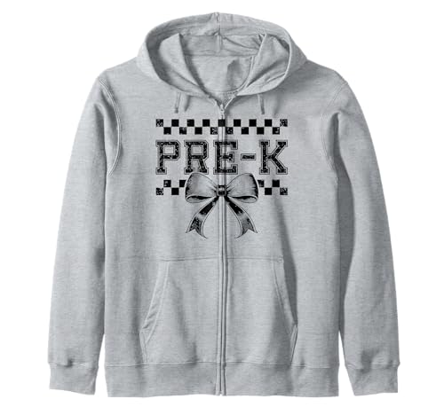 Coquette Bow Pre K I'm Ready for PreK Girl Kids Preppy Girly Kapuzenjacke von Rollin Into PreK Back to School First Day of Pre-K