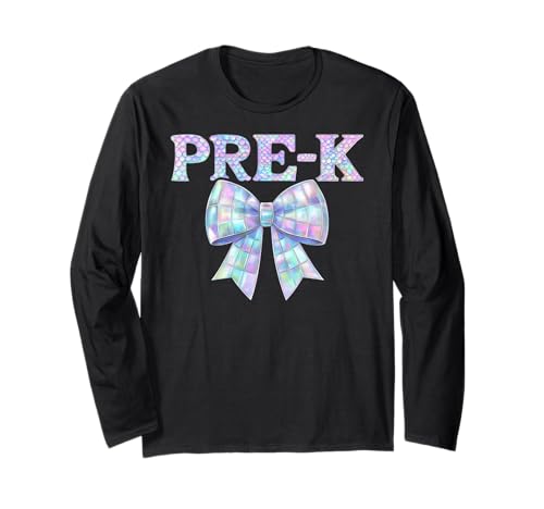 Coquette Bow Pre K I'm Ready for PreK Girl Kids Preppy Girly Langarmshirt Coquette Bow Pre K I'm Ready for PreK Girl Kids Preppy Girly Langarmshirt von Rollin Into PreK Back to School First Day of Pre-K