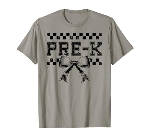 Coquette Bow Pre K I'm Ready for PreK Girl Kids Preppy Girly T-Shirt von Rollin Into PreK Back to School First Day of Pre-K