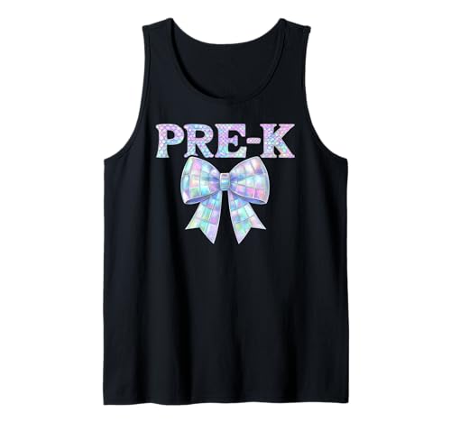 Coquette Bow Pre K I'm Ready for PreK Girl Kids Preppy Girly Tank Top Coquette Bow Pre K I'm Ready for PreK Girl Kids Preppy Girly Tank Top von Rollin Into PreK Back to School First Day of Pre-K