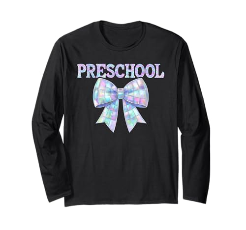 Coquette Bow Vorschule I'm Ready for Preschool Girl PreK Kid Langarmshirt Coquette Bow Vorschule I'm Ready for Preschool Girl PreK Kid Langarmshirt von Rollin Into Preschool Girly Back to School 1st Day