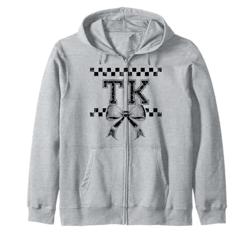 Coquette Bow TK I'm Ready for TK Girl Kids Preppy Girly TK Kapuzenjacke Coquette Bow TK I'm Ready for TK Girl Kids Preppy Girly TK Kapuzenjacke von Rollin Into TK Back to School Preppy 1st Day of TK