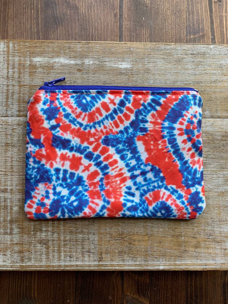 4.juli 2019 Brieftasche Patrone Handtasche Geldbörse Reißverschlussbeutel Id Halter Reißverschlusstasche Beutel Unabhängigkeitstag Rot, Weiß & Blau von RollinRockabilly