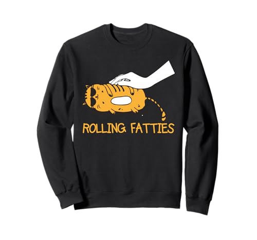 Rolling Fatties Lustiger Katzenliebhaber Katze Mama Katze Papa Kätzchen Witz Sweatshirt von Rolling Fatties Funny Cat Lover Cat Mom Pet Owner