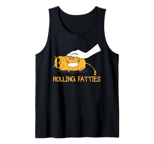 Rolling Fatties Lustiger Katzenliebhaber Katze Mama Katze Papa Kätzchen Witz Tank Top von Rolling Fatties Funny Cat Lover Cat Mom Pet Owner