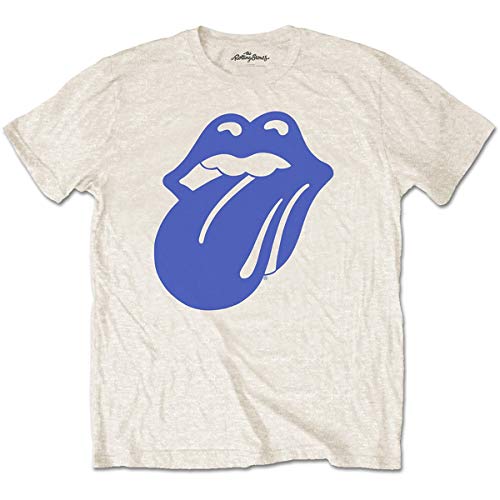 Rolling Stones Herren The Blue & Lonesome 1972 Logo T-Shirt, Elfenbein (Sand), XL von Rolling Stones