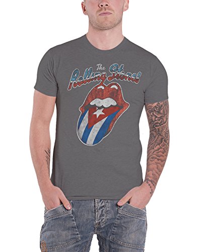 Rolling Stones The T Shirt Rocks Off Havana Cuba offiziell Herren Charcoal Grau XXL von Rolling Stones