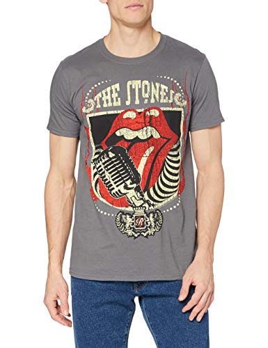 The Rolling Stone Herren 40 Licks Short Sleeve T-Shirt RSTEE02MC02, Grau (Charcoal), Medium von Rolling Stones