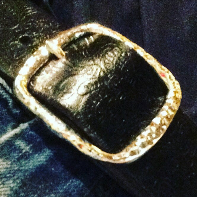 Gehämmert Gürtelschnalle in Silber von RollingSilvers