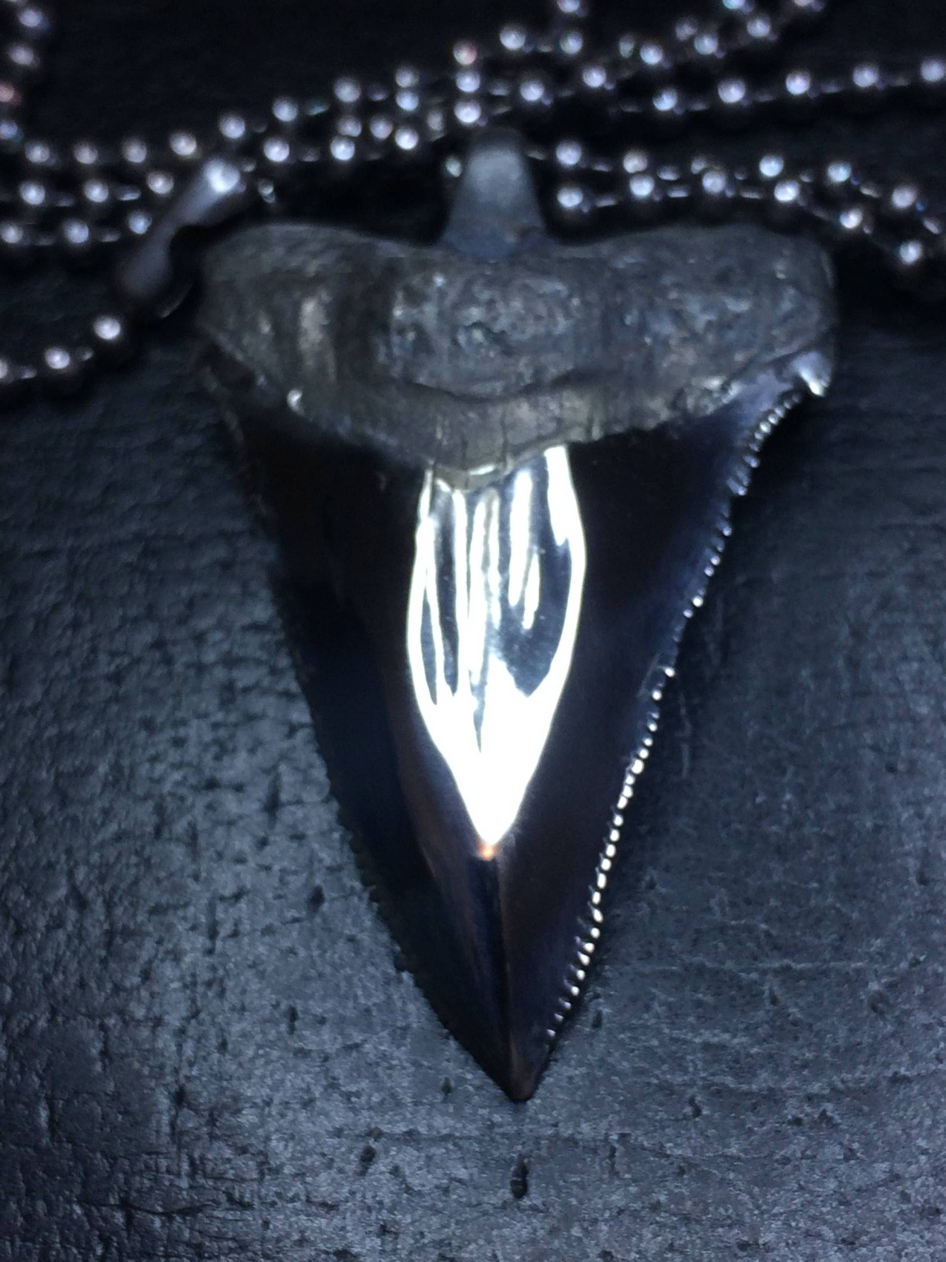 Haifischzahn Anhänger Aus Massivem Silber von RollingSilvers