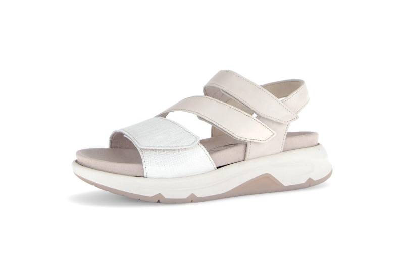 Riemchensandalen bianco/oro/puder von Rollingsoft