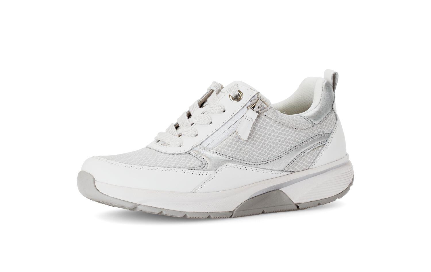 Sneaker low bianco/weiss/silb. von Rollingsoft