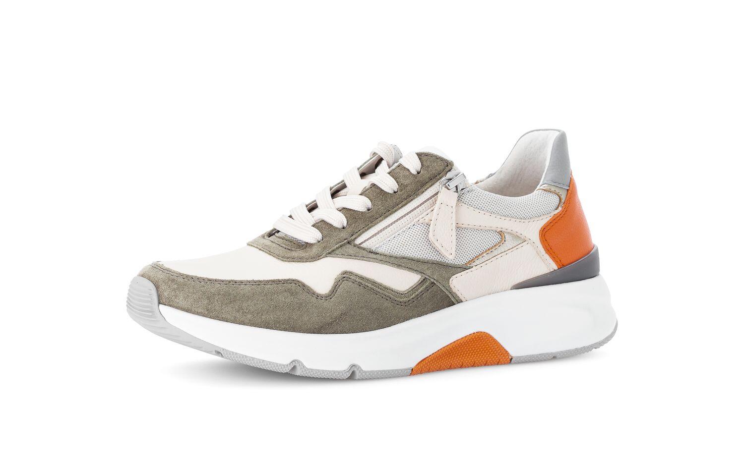 Sneaker low creme/salvia/orange von Rollingsoft