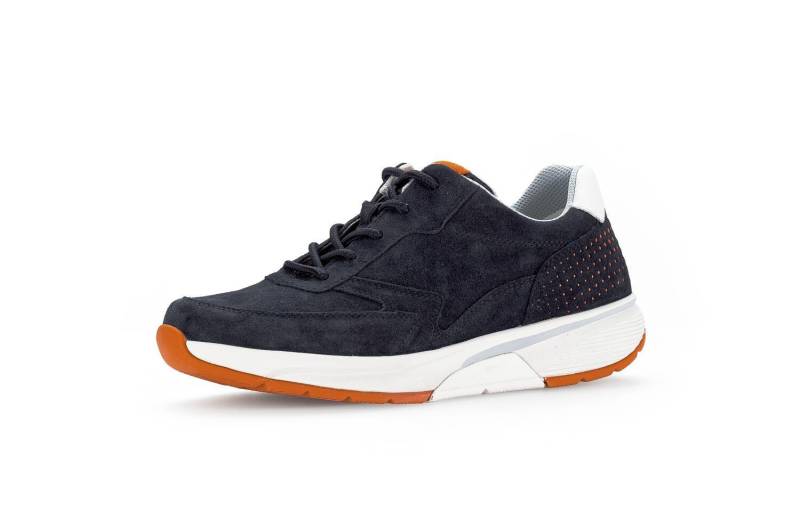 Sneaker low marine/w/mandarine von Rollingsoft