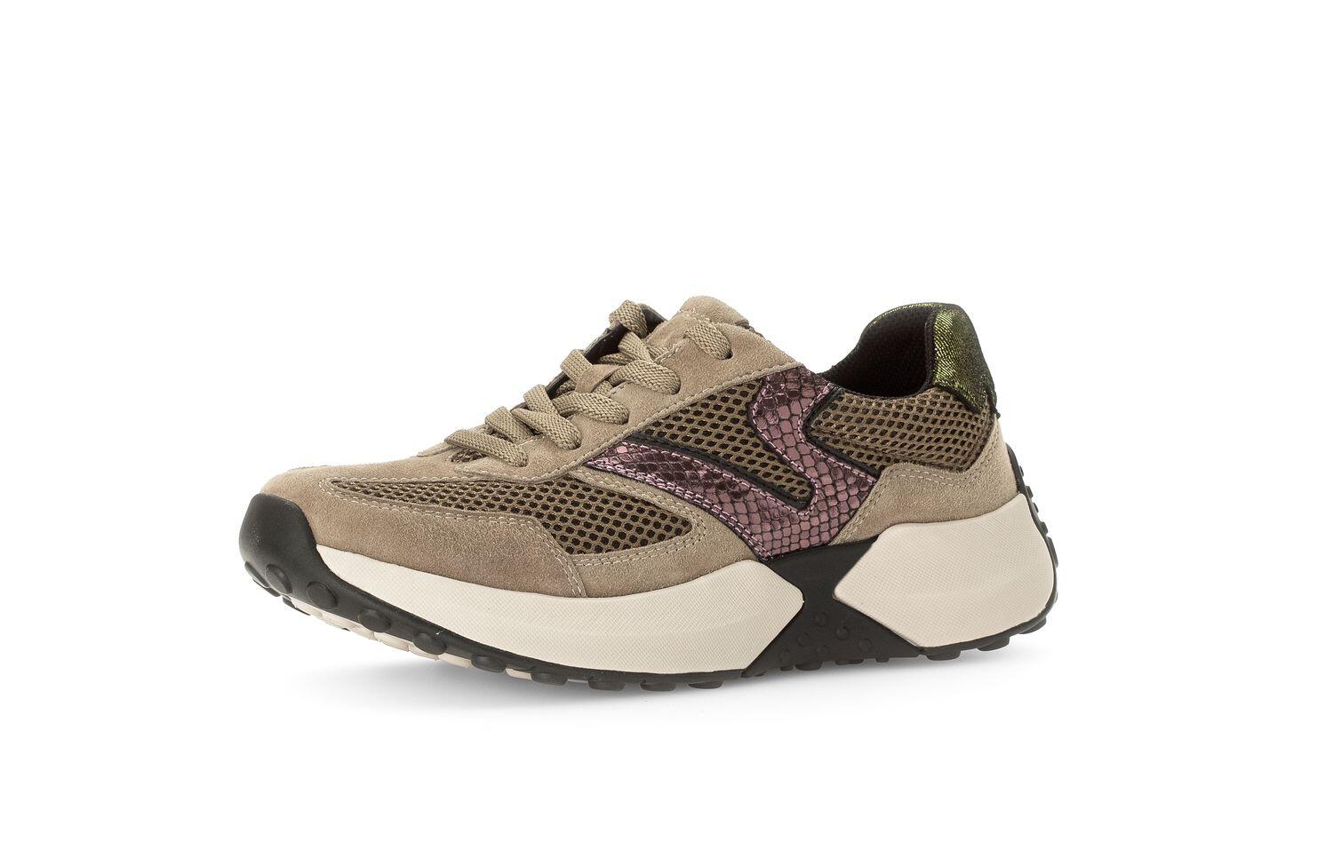 Sneaker low nut/dk-beige kombi von Rollingsoft