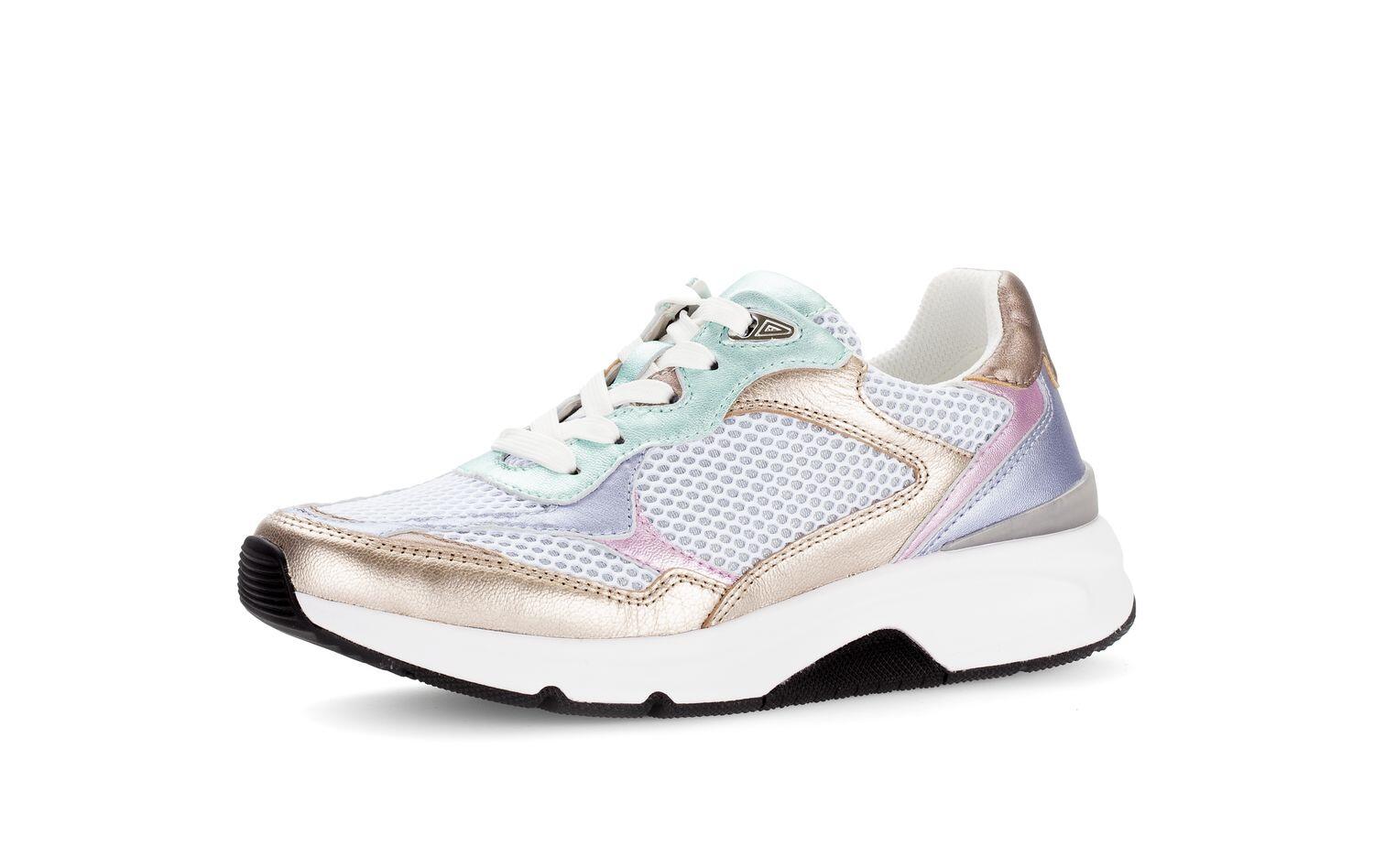 Sneaker low w/silb/puder/multi von Rollingsoft